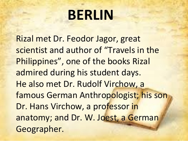 Dr Feodor Jagor And Jose Rizal